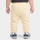 Infants Beige Jogger Graphic Printed Pyjama, गहरा पीला, small