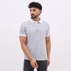 Men's Collared Half Sleeves T-Shirt , मध्यम नीला, small image number null