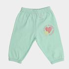 Infants Mint Green Printed Cotton Pyjama, हल्का हरा, small image number null