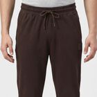 Men's Brown Slim Fit Track Pants, भूरा, small