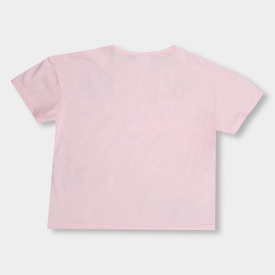 Girls' 100% Cotton T-Shirt, Light Pink, large image number null