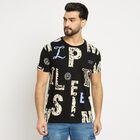 Men's 100% Cotton Round Neck Half Sleeves T-Shirt, Black, small image number null