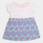 Infant Girls' 100% Cotton Frock , गुलाबी, small image number null