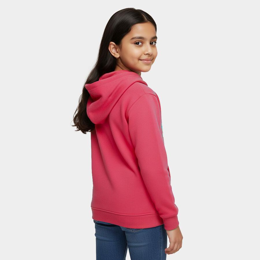 Girls' Sweatshirt, Fuchsia, large image number null