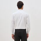 Men's Rich Eggshell White Classic Formal Shirt, सफ़ेद, small image number null