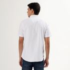 Men's Regular Collar Casual Shirt, White, small image number null