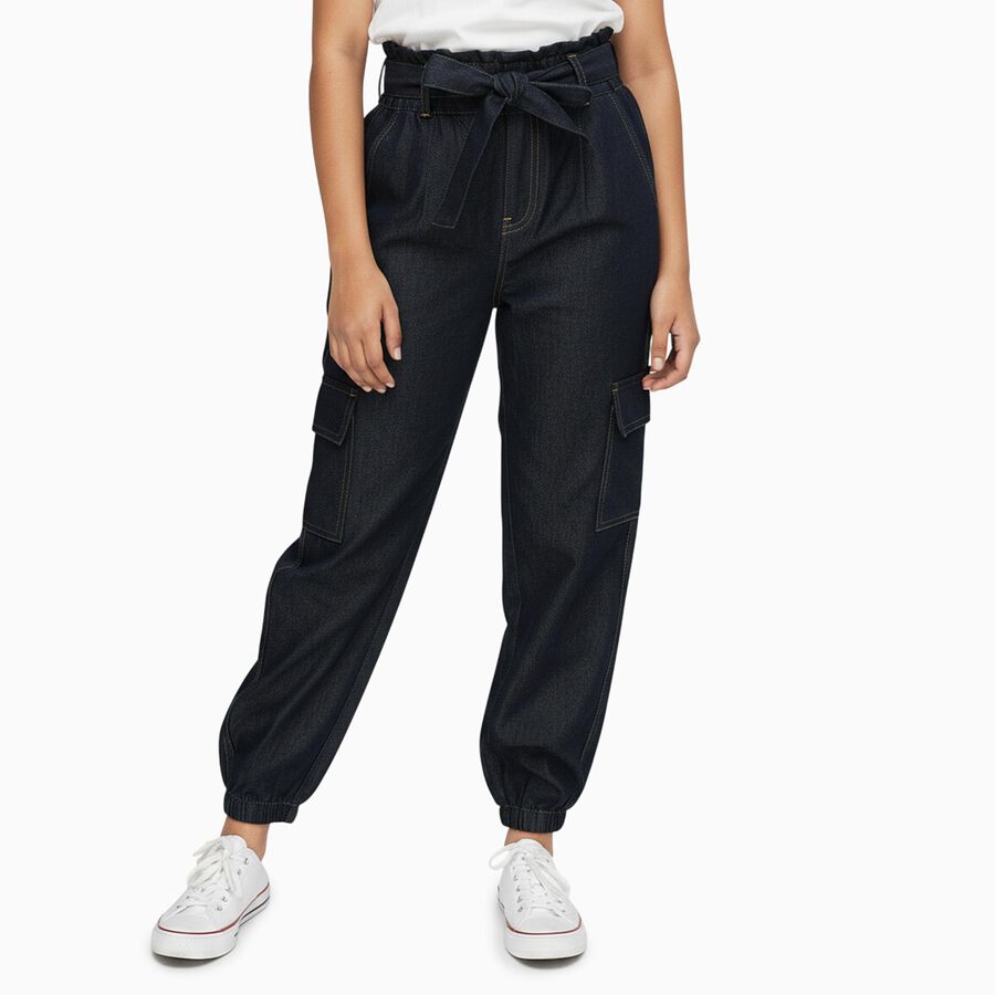 Girls' Jeans, Black, large image number null