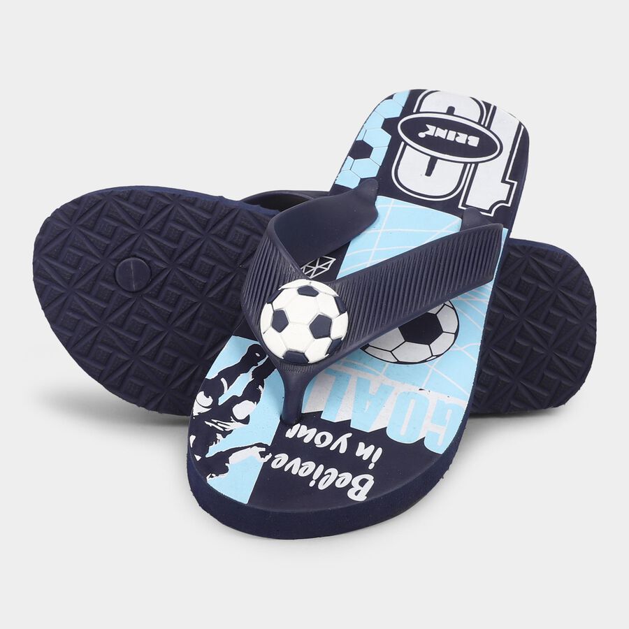 Boys' Slipper, Blue, large image number null