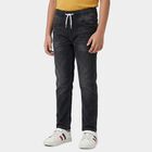 Boys Light Grey Slim Fit Jeans, हल्का ग्रे, small