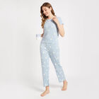 All Over Print Night Suit, हल्का नीला, small image number null