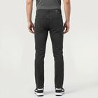 Men's Dark Grey Slim Fit Washed Jeans, गहरा ग्रे, small