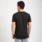 Round Neck T- Shirt, काला, small image number null