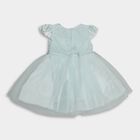 Girls' Frock , हल्का हरा, small image number null