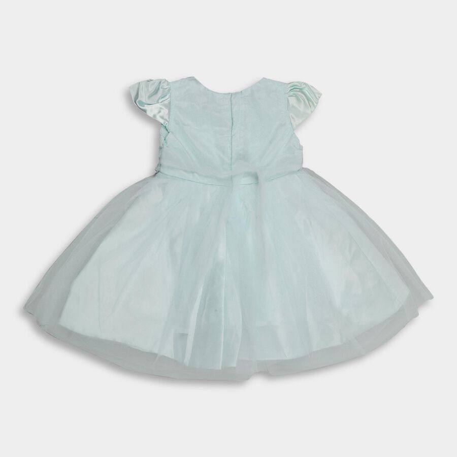 Girls' Frock , हल्का हरा, large image number null