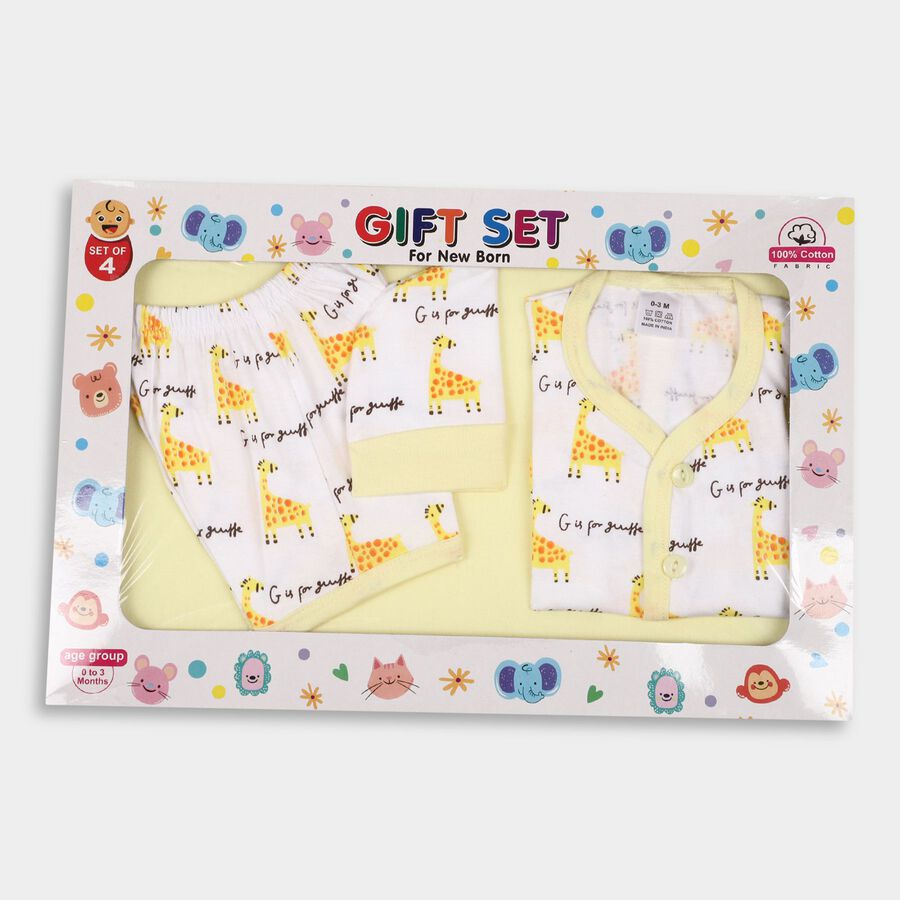 Infants'100% Cotton Gift Set, Yellow, large image number null