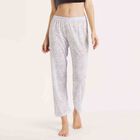 Printed Full Length Pyjama, सफ़ेद, small image number null