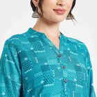 Printed Kurta, Mid Blue, small image number null