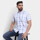 Men's 100% Cotton Casual Shirt, सफ़ेद, small