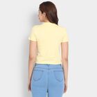 Ladies'  Crop  Top, Yellow, small