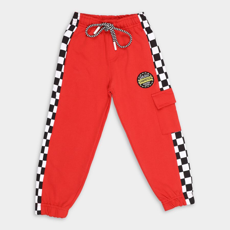 Boy's Cotton Pyjamas, लाल, large image number null