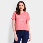 Ladies' Round Neck T-Shirt, Pink, small image number null