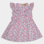 Girls' 100% Cotton Frock , ऑफ व्हाइट, small image number null