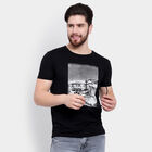 राउन्ड नेक टी-शर्ट, काला, small image number null