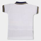 Boys' 100% Cotton Half Sleeves T-Shirt, Off White, small image number null