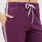 Women's Wine Regular Fit Track Pants, Wine, small
