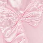 Girls' Light Pink Sleeveless Bow Party Frock, हल्का गुलाबी, small image number null