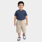Boys' Cream Regular Fit Cargo Jamaican Shorts, Off White, small