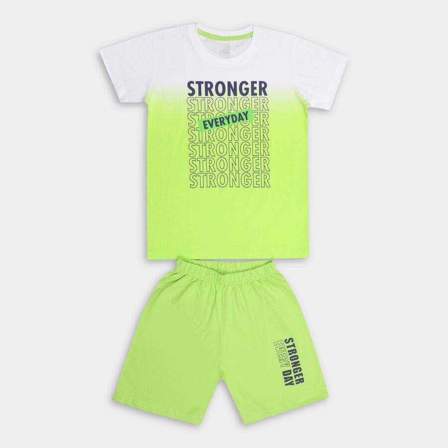 Boys' 100% Cotton Knit Baba Suit , Light Green, large