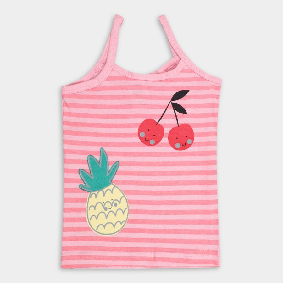 Infants' Cotton Vest, Pink, large image number null