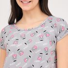 Ladies' Knee Length Nighty, Light Grey, small image number null