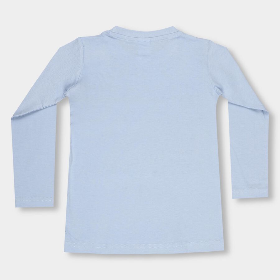Boys' 100% Cotton T-Shirt, Light Blue, large image number null