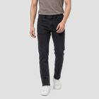 Men's Dark Grey Slim Fit Washed Jeans, Dark Grey, small
