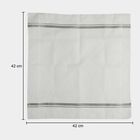Men's White Checked Pack of 3 Handkerchief, Light Grey, small