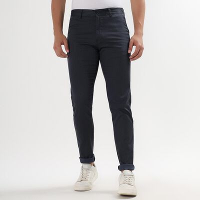 Men's Slim Fit Casual Trousers 