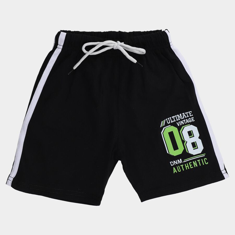 Boys' Bermuda, काला, large