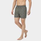 Men's Grey Relaxed Fit Printed Boxers, Dark Grey, small