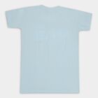 Boys' Light Powder Blue Round Neck Casual T-Shirt, Light Blue, small