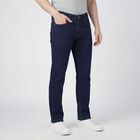 Men's Blue Regular Fit Jeans, Dark Blue, small