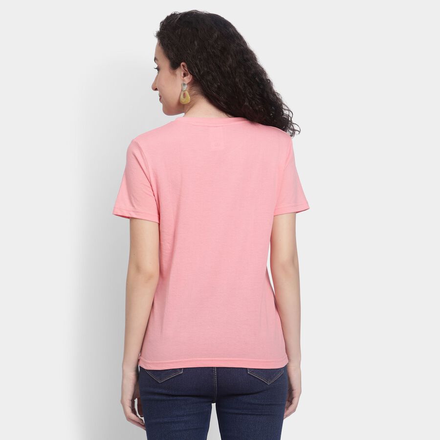 Ladies' Round Neck T-Shirt , Light Pink, large image number null