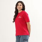 Ladies' Round Neck T-Shirt, रानी (फ्यूशिया), small