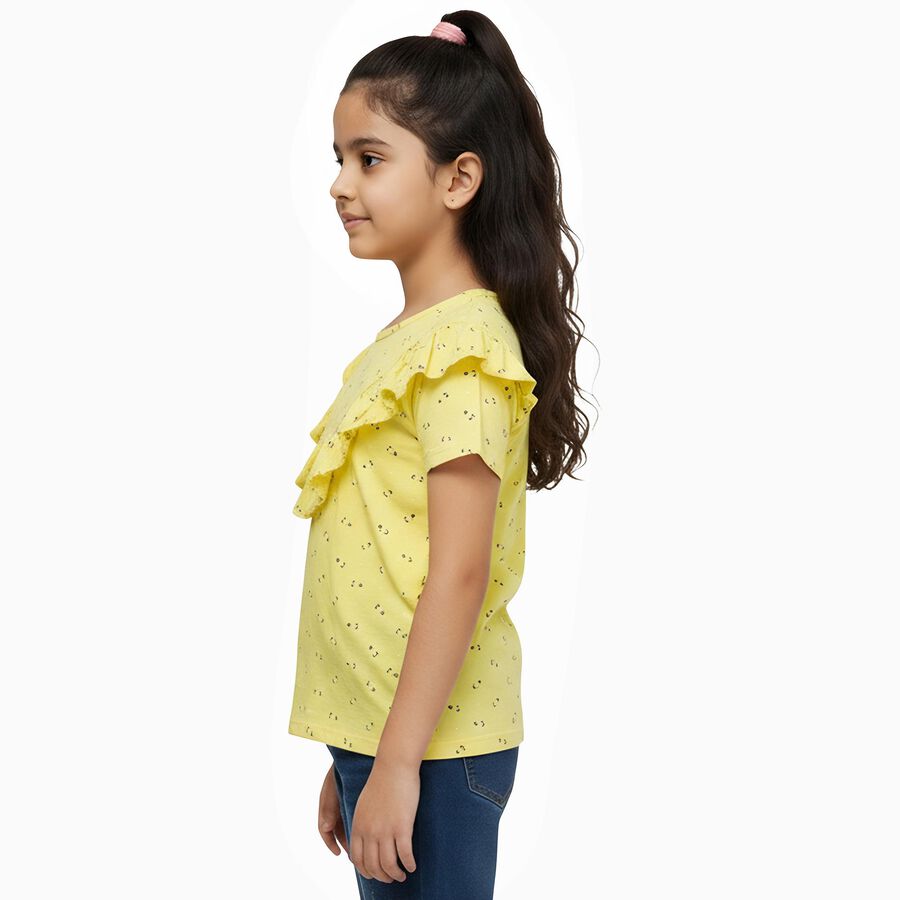 Girls' T-Shirt, Yellow, large image number null