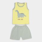Infant Boys' 100% Cotton Baba Suit, Yellow, small image number null
