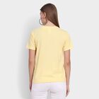 Ladies' Round Neck T-Shirt , पीला, small image number null
