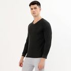 Men's Charcoal Grey V-Neck Slim Fit Thermal, Charcoal, small image number null