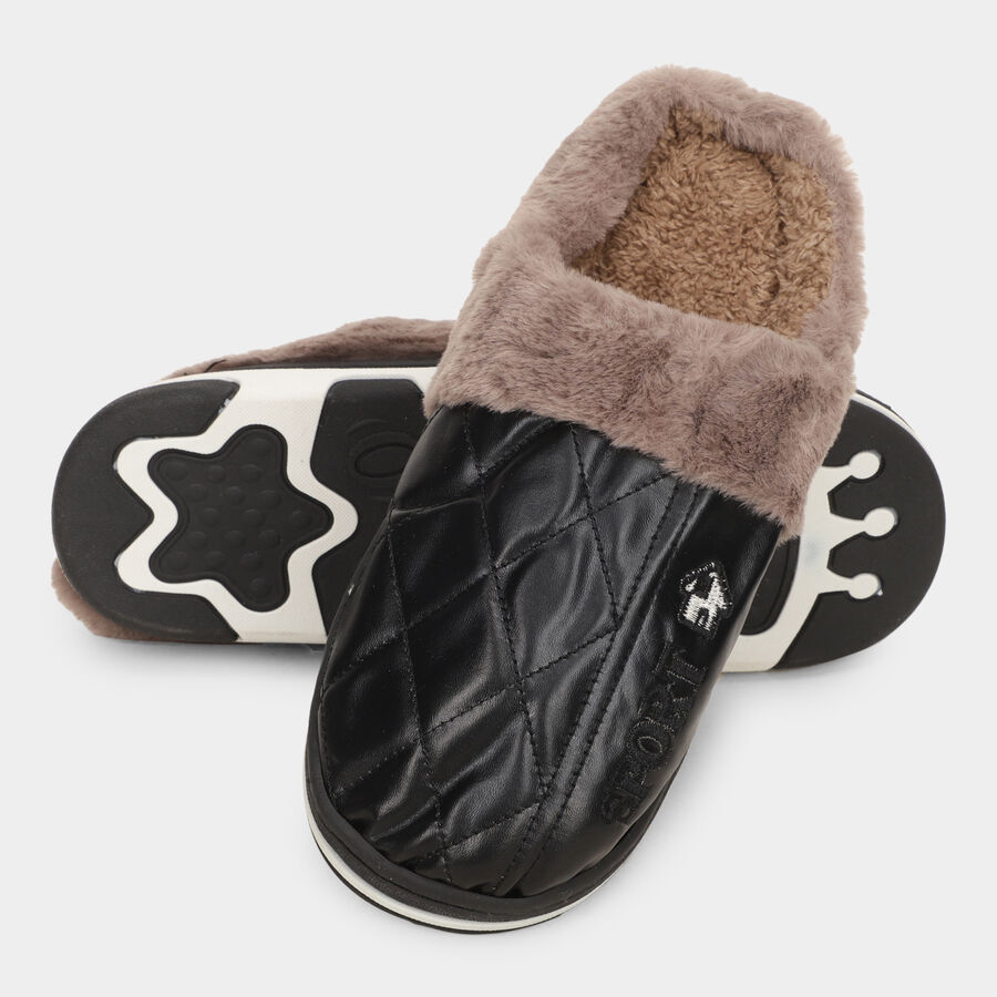 Men's Slippers, काला, large image number null