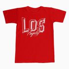 Boys' Half Sleeves T-Shirt, लाल, small image number null